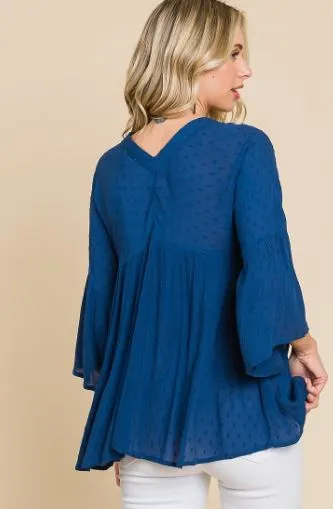 Embroidered Bell Top