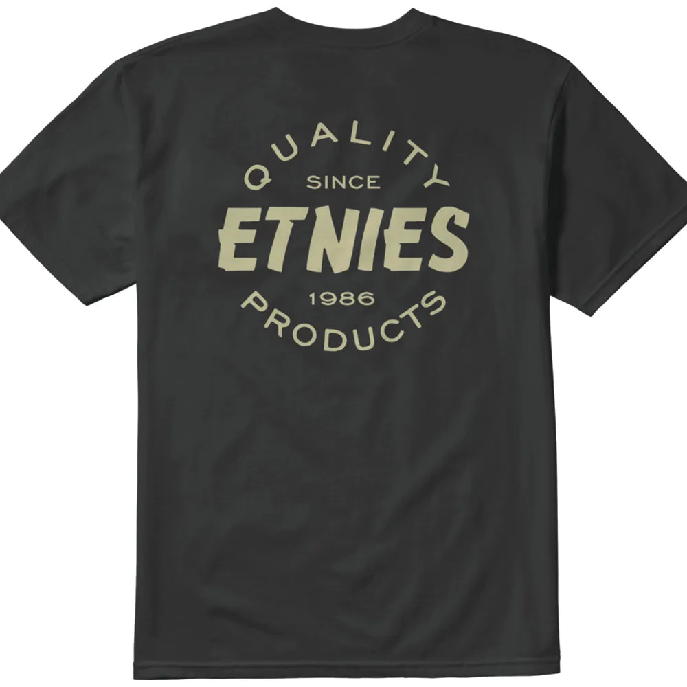 ETNIES NEW QUALITY TEE [BLACK]