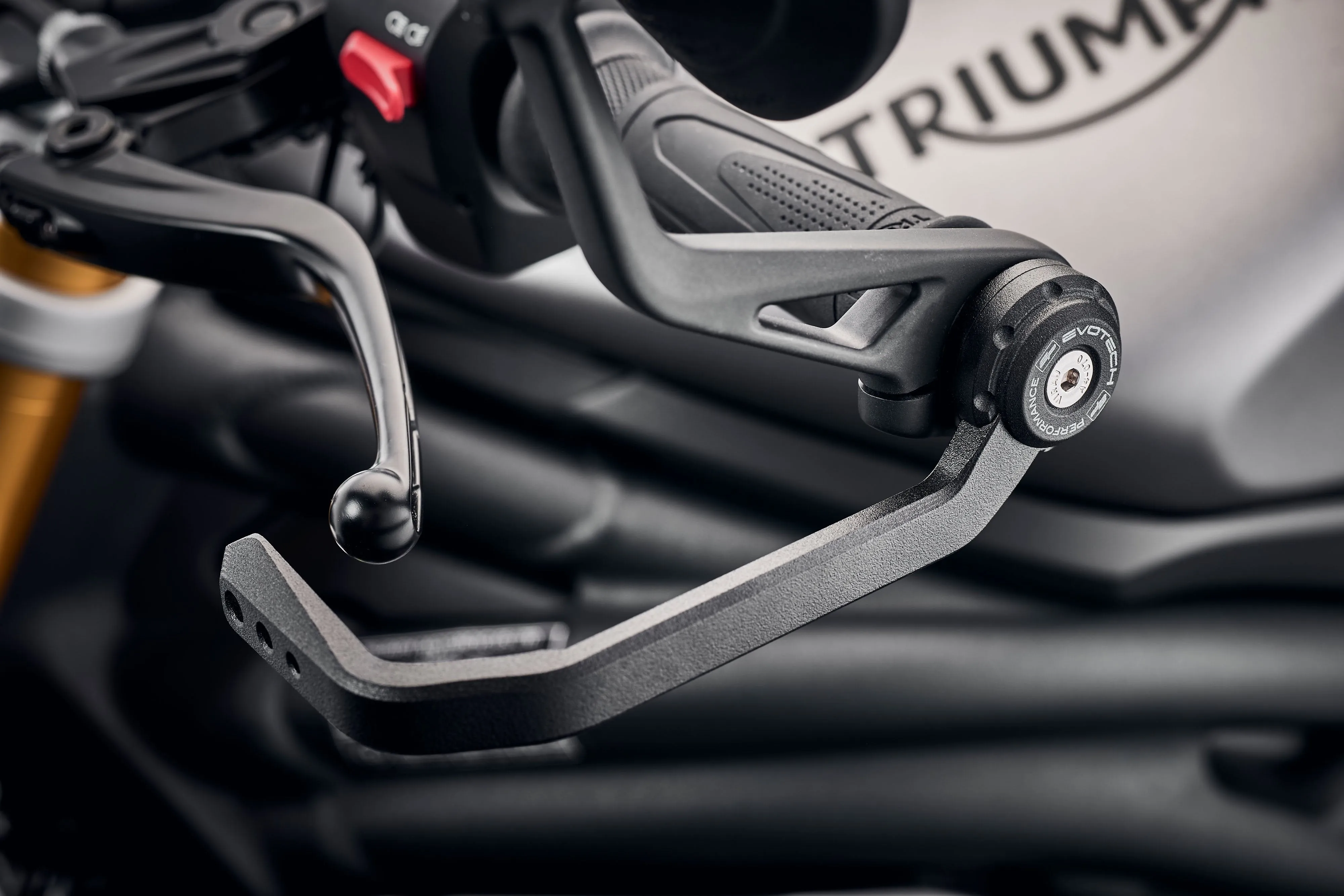 Evotech Triumph Bobber Black Clutch Lever Protector Kit (2017 ) (Bar End Mirror Version)