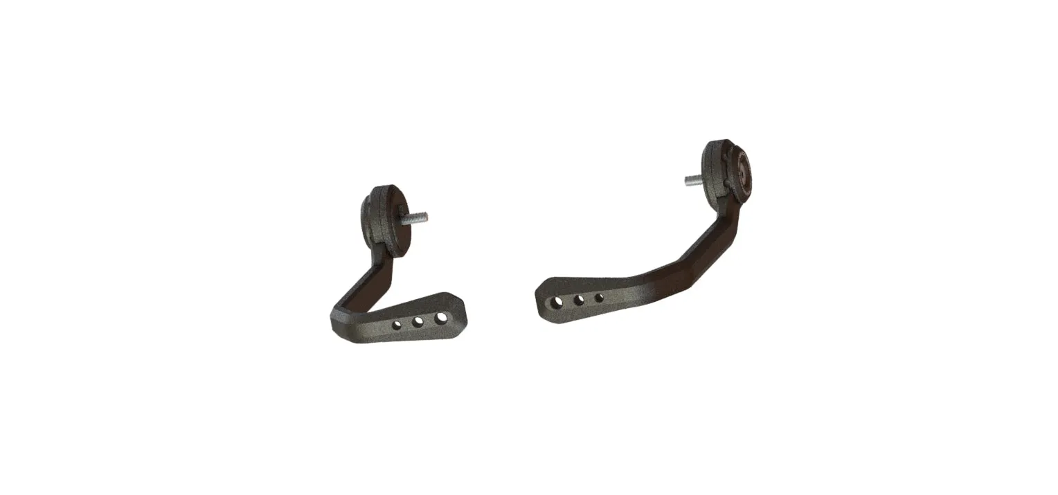 Evotech Triumph Speed Triple S Brake And Clutch Lever Protector Kit (2018 - 2020) (Bar End Mirror Version)
