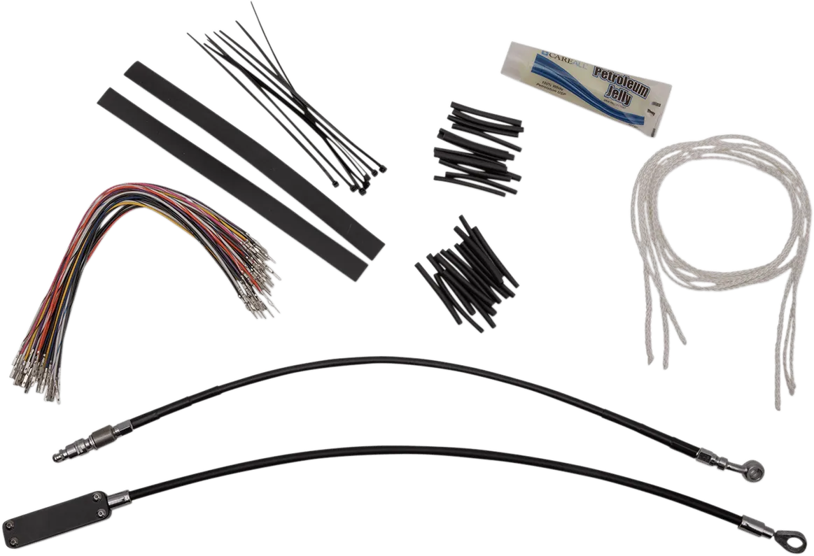 Fat Baggers, Inc. 909114-B 1-1/4in. EZ Install Handlebar Kit with Pointed Top Handlebars - Gloss Black