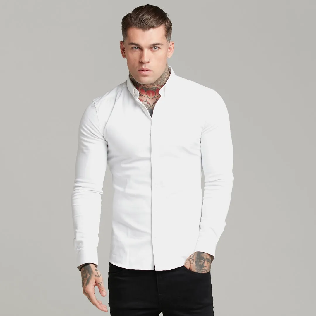Father Sons Super Slim Stretch White Denim Long Sleeve - FS597