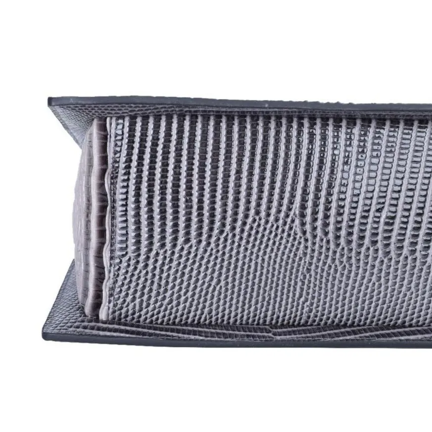 Ferocity Lizard-Patterned Leather Handbag - Bold & Unique