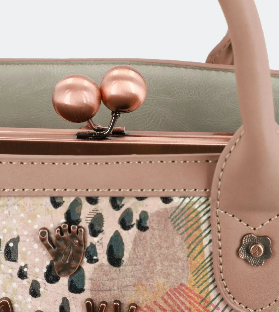 Forest kiss lock handbag