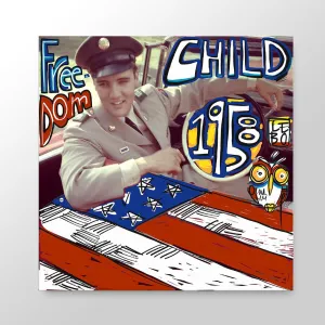 Freedom Child - Lebo Brushed Aluminum Artbond