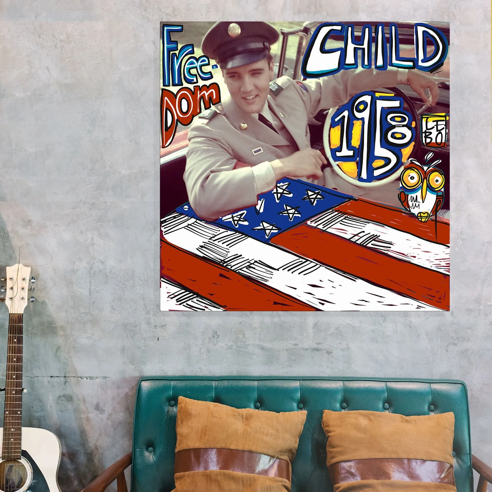 Freedom Child - Lebo Brushed Aluminum Artbond