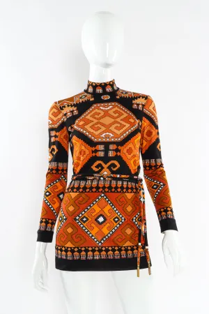 Geo Print Tunic Top