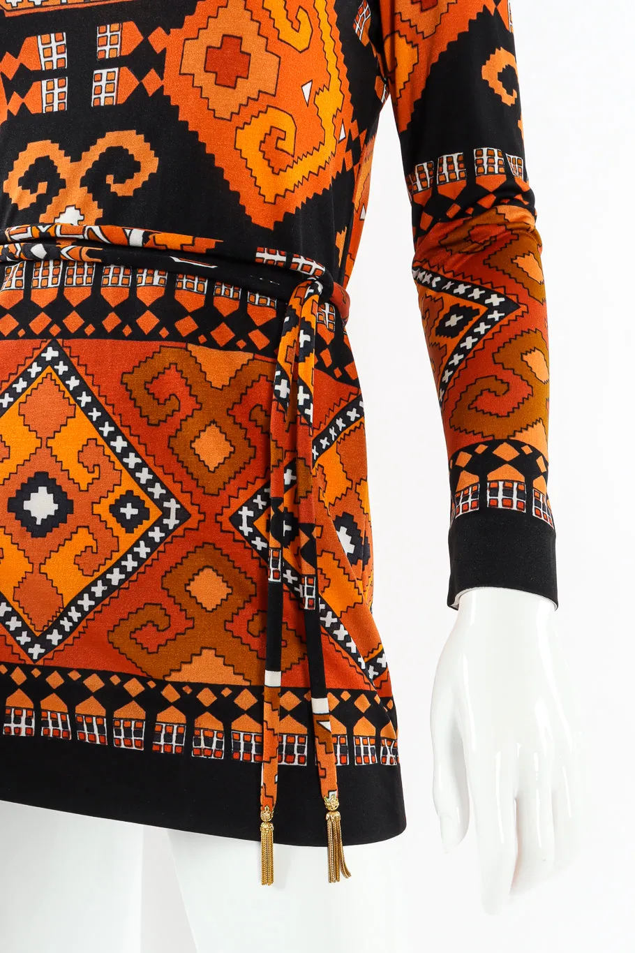 Geo Print Tunic Top