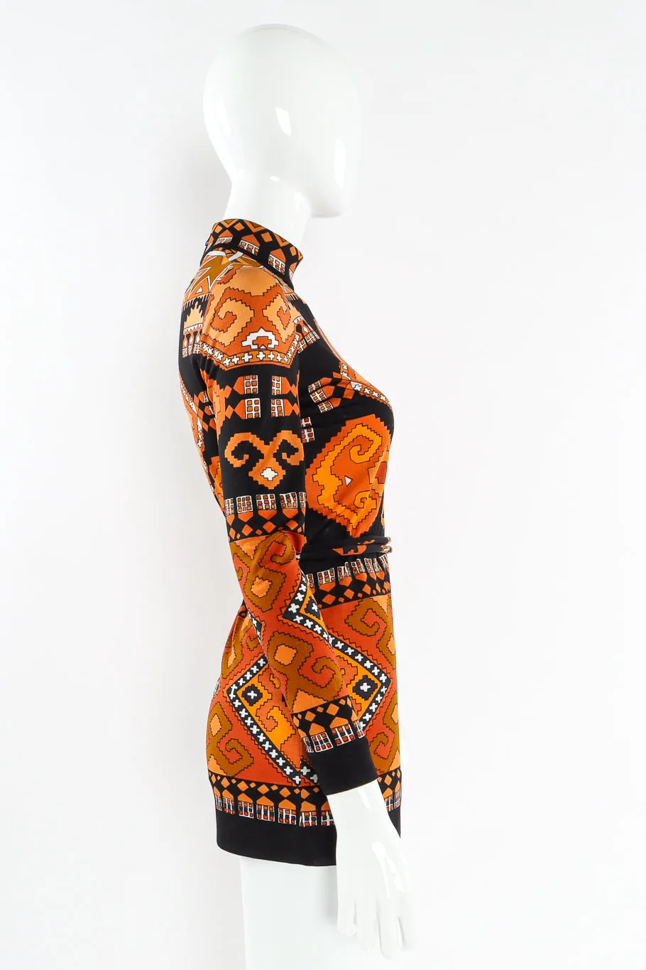 Geo Print Tunic Top