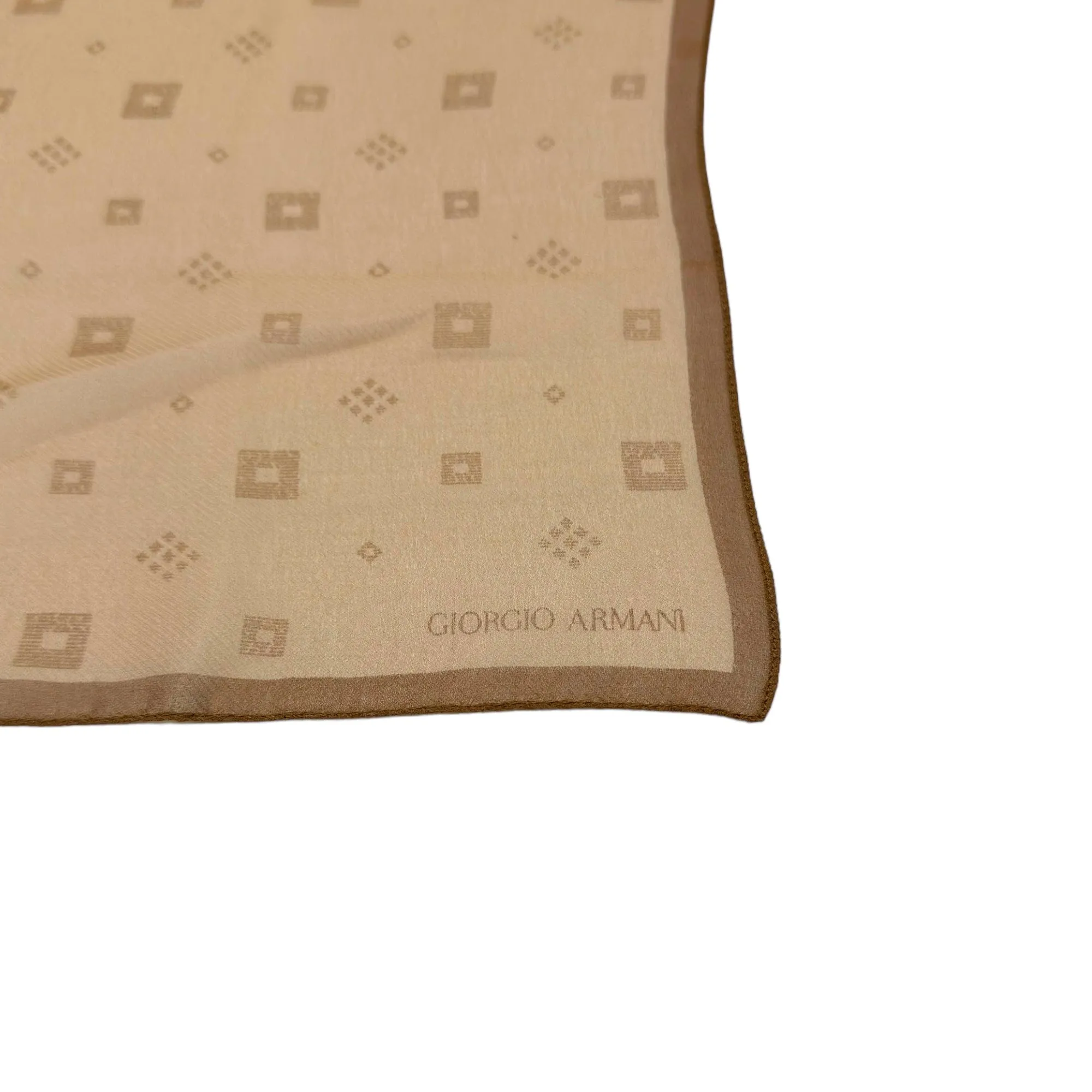 GIORGIO ARMANI "Le Collezioni" Neckerchief - Camel