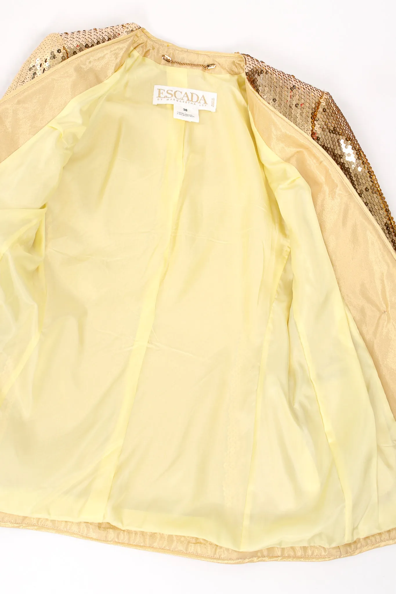 Gold Disco Sequined Jacket & Skirt Set