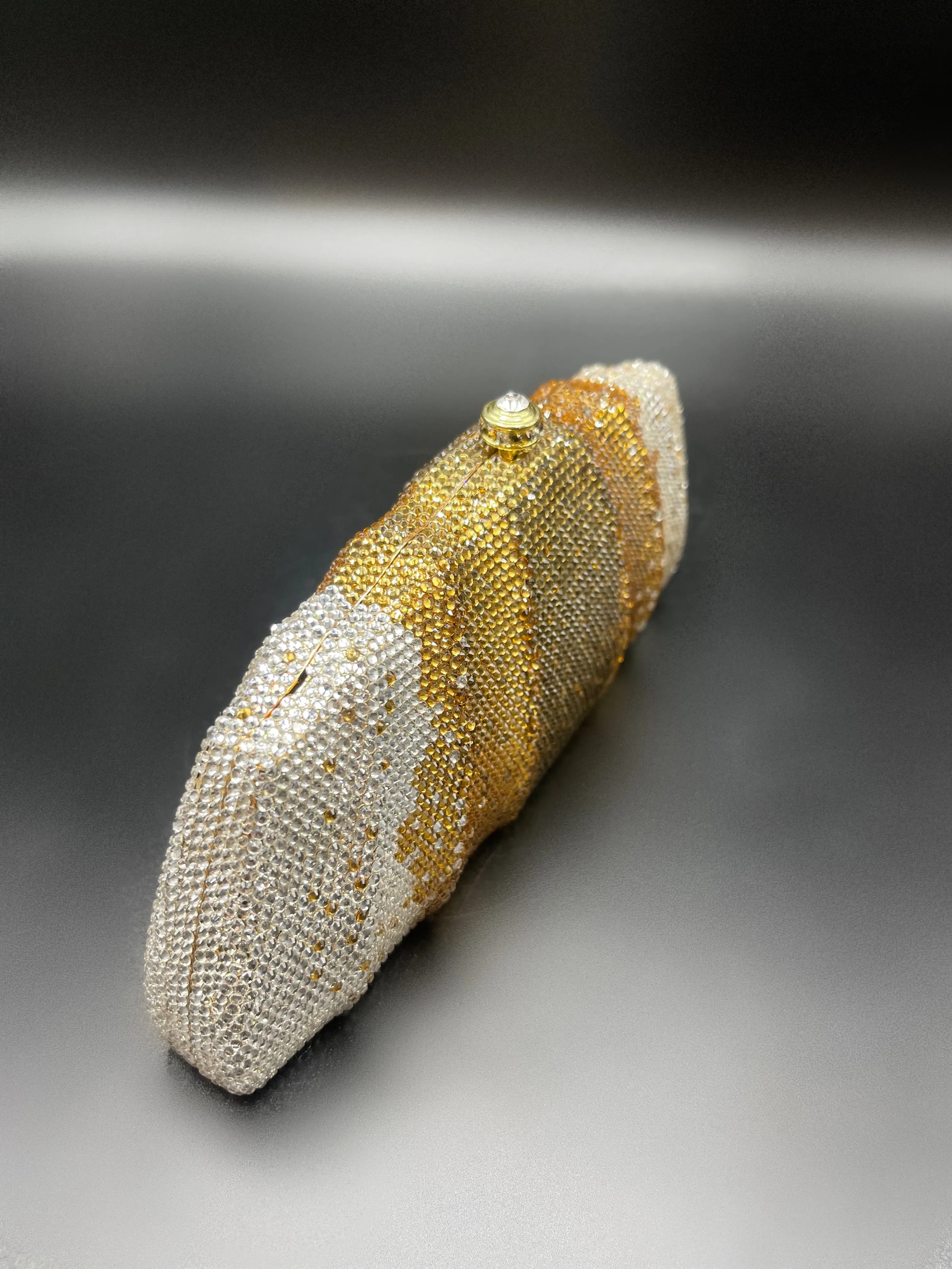 Gold Ombré Crystal Clutch