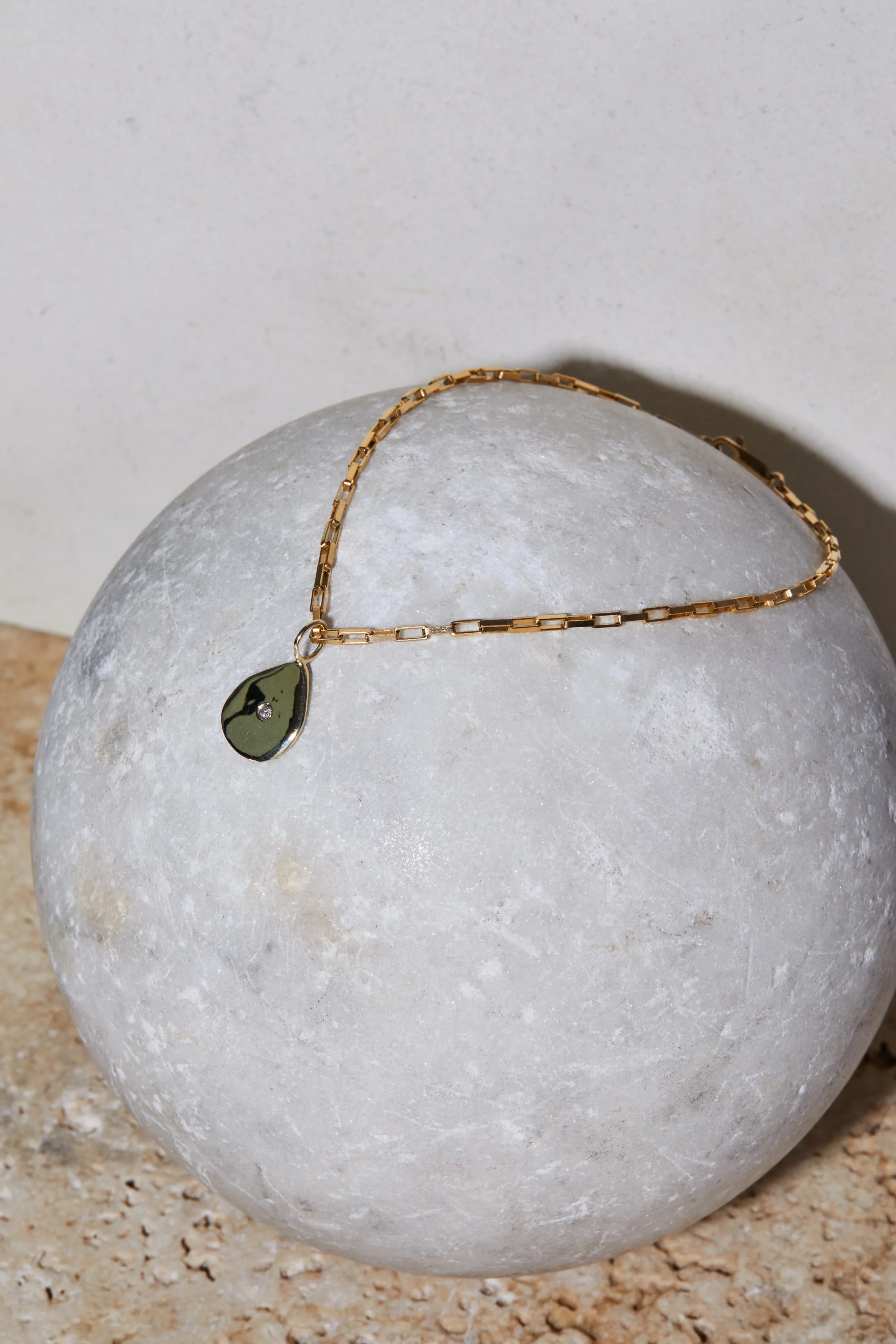 Gold Paperlink Chain Anklet
