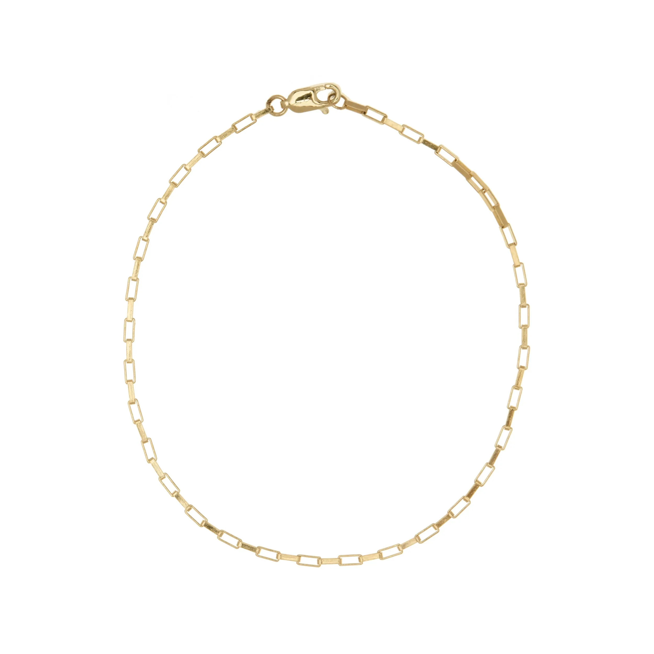 Gold Paperlink Chain Anklet