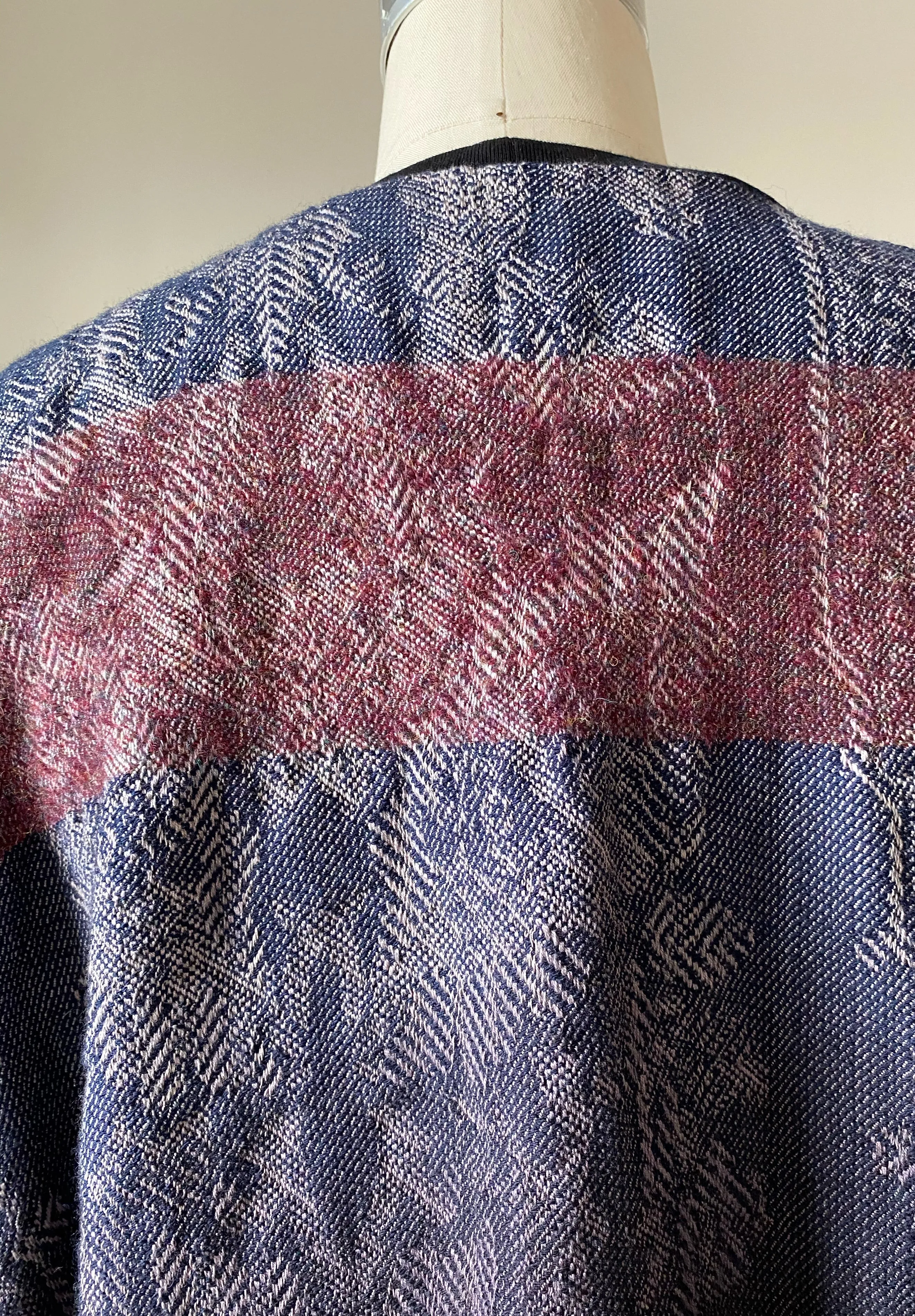 hand dyed and felted lincoln sweatshirt