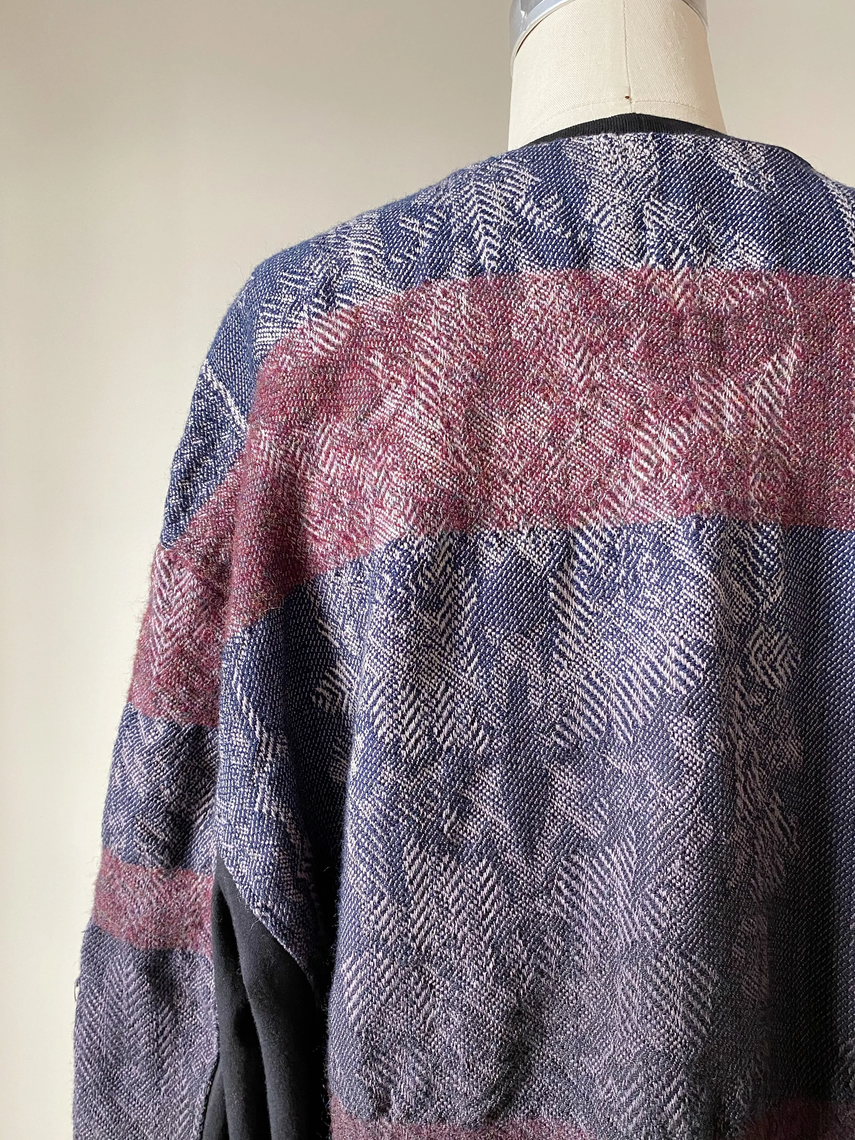 hand dyed and felted lincoln sweatshirt