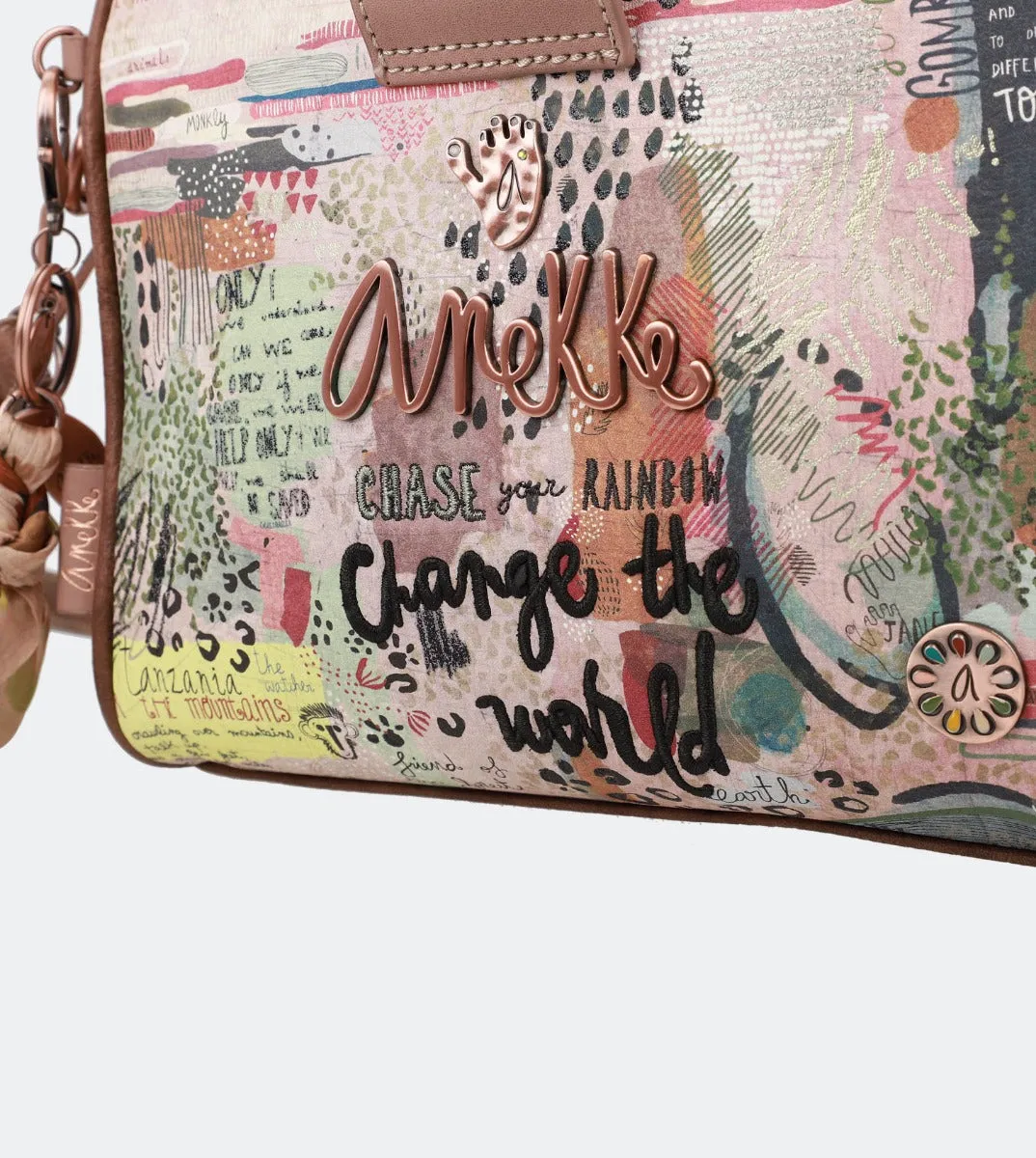 Handbag with methacrylate handles