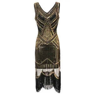 Hem Dance Flapper Dress Art Deco Great Gatsby Themed Uni Party |JaosWish