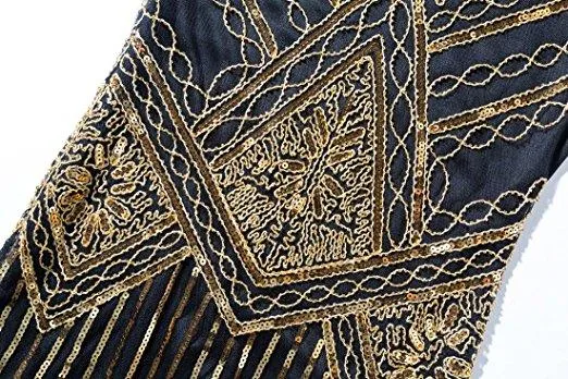 Hem Dance Flapper Dress Art Deco Great Gatsby Themed Uni Party |JaosWish