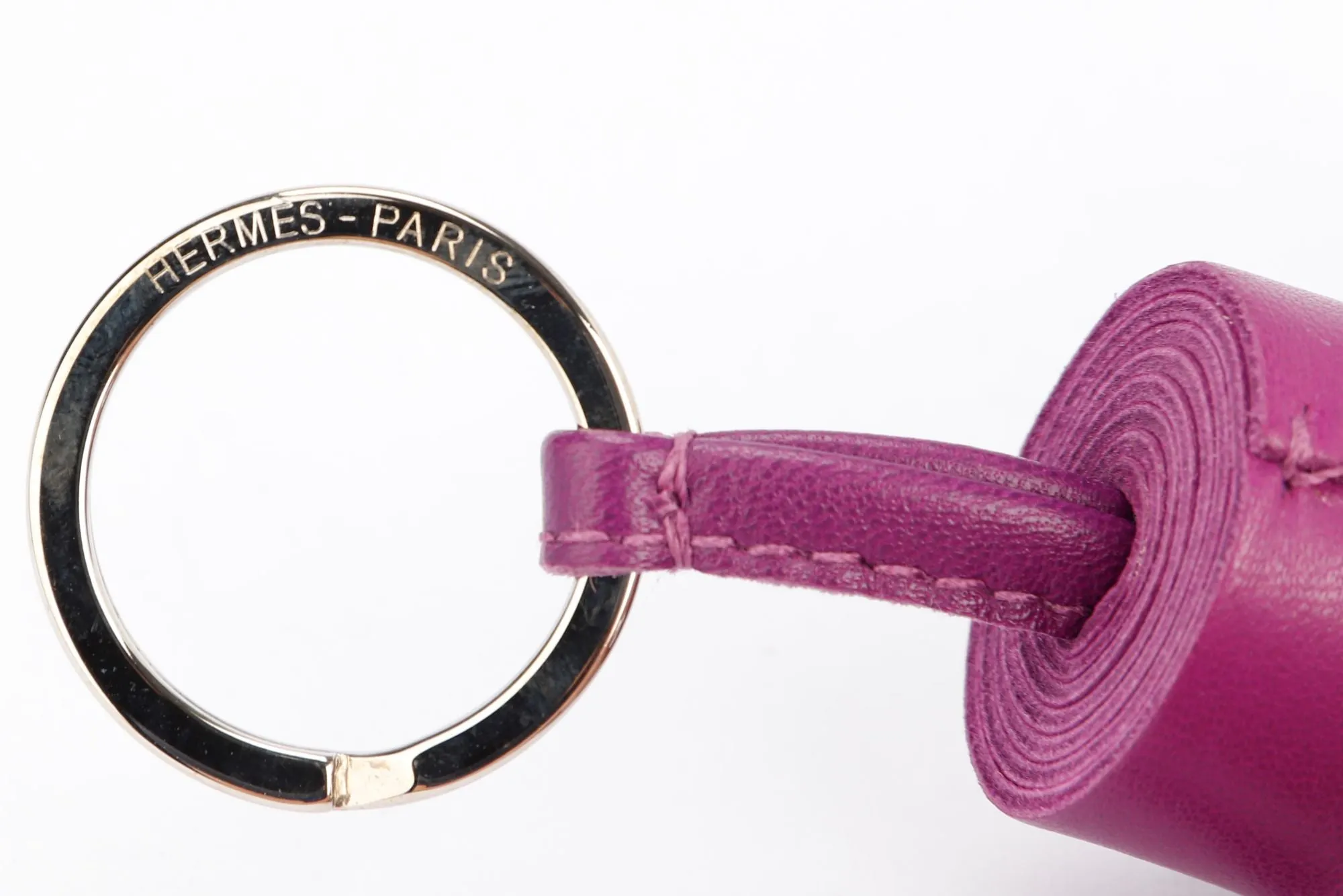 Hermes Carmen Key Chain, Anemone Color, with Box