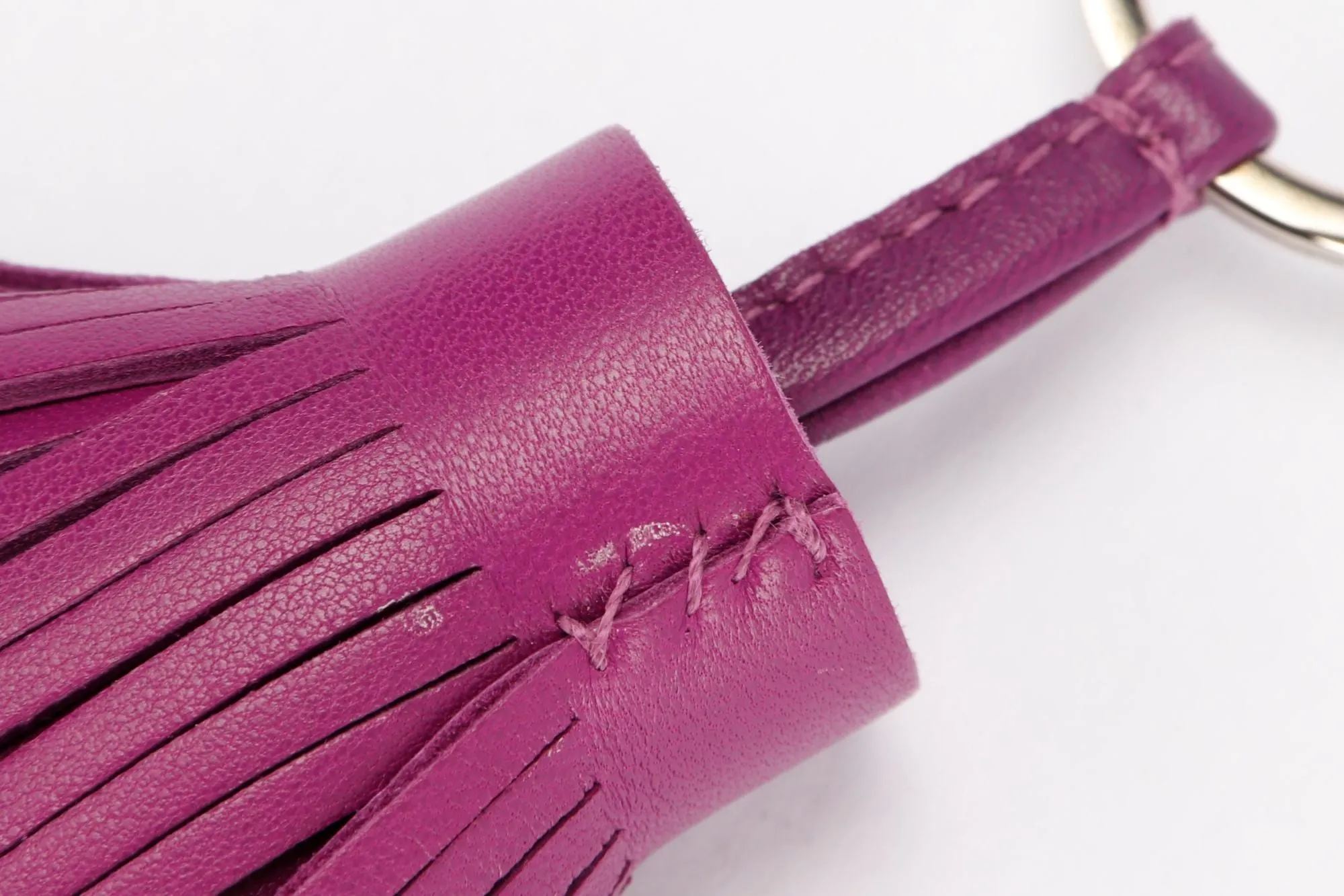 Hermes Carmen Key Chain, Anemone Color, with Box