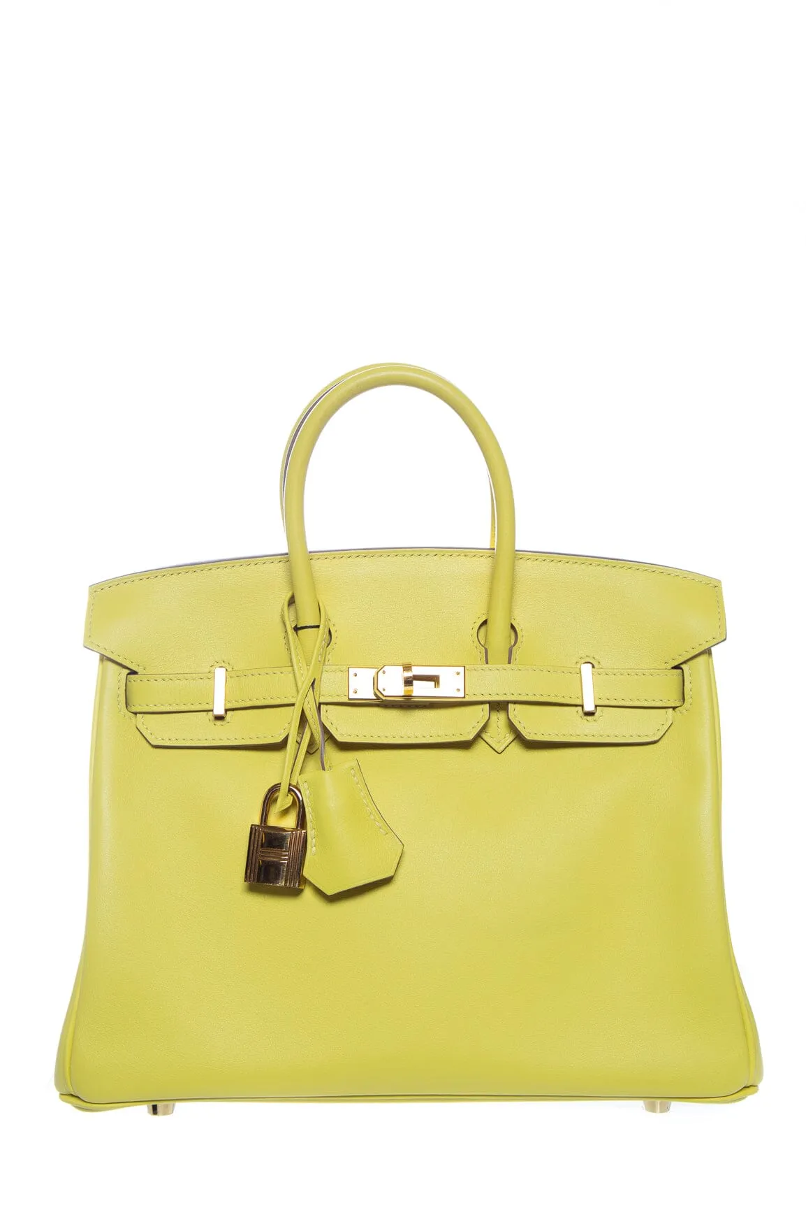 Hermès 2021 Lime 25cm Birkin in Swift Handbag