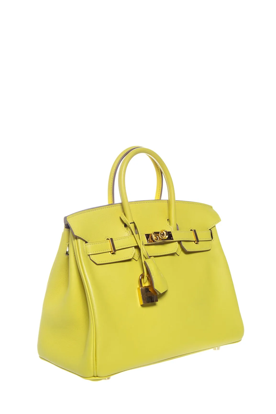 Hermès 2021 Lime 25cm Birkin in Swift Handbag