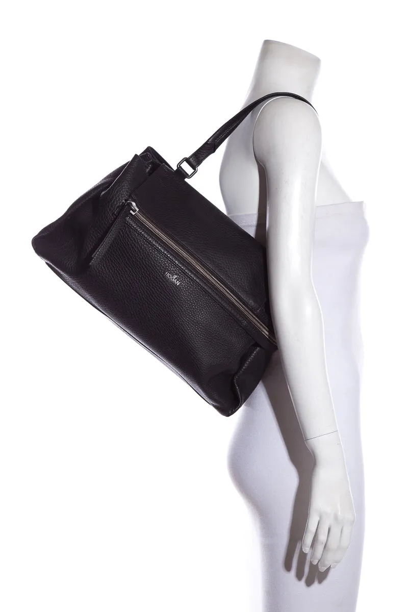 Hogan Black Leather Handbag
