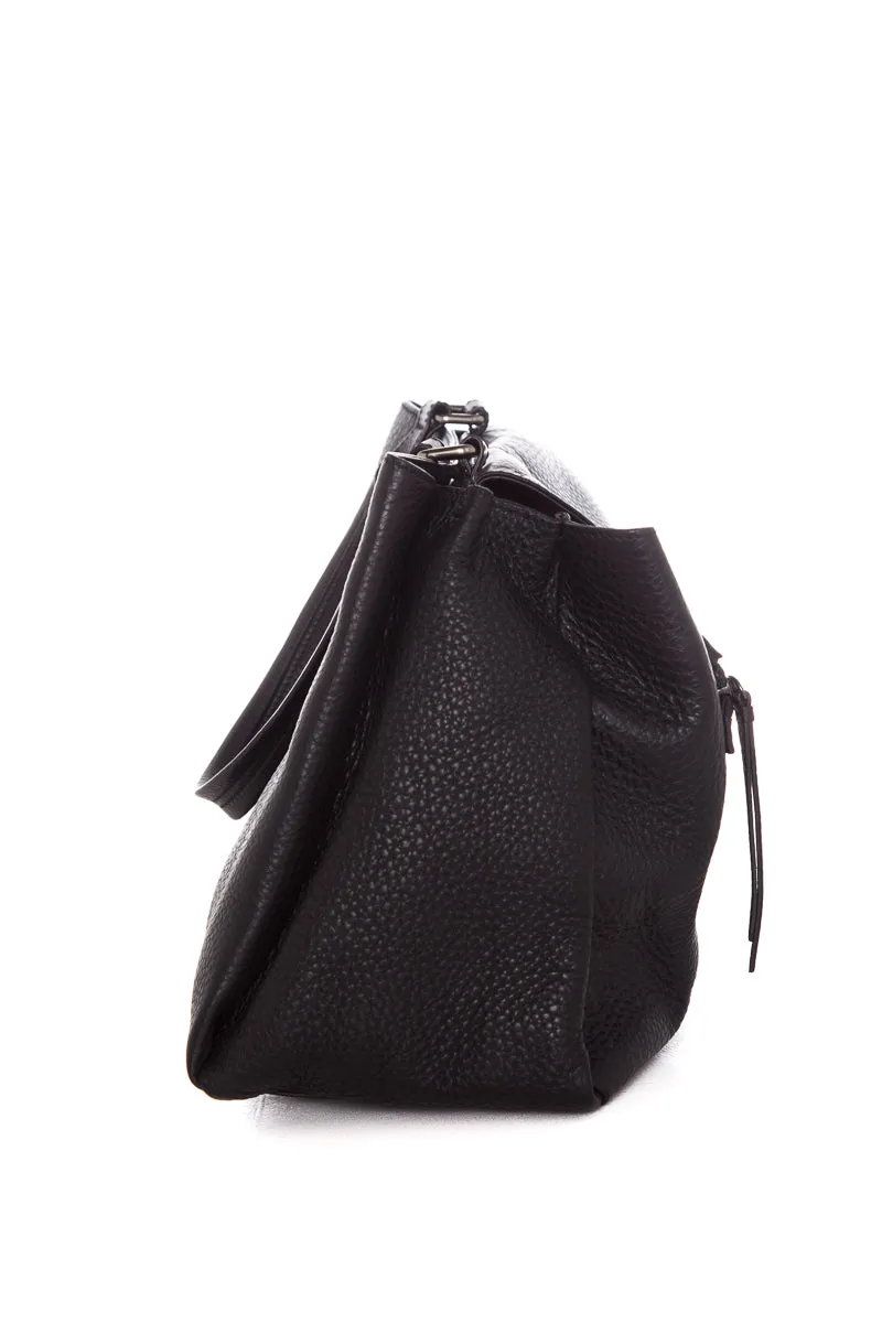 Hogan Black Leather Handbag