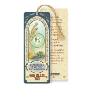 Holy Communion Laminated Tasseled Bookmark