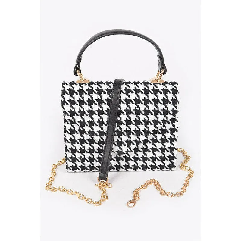 Houndstooth Handbag