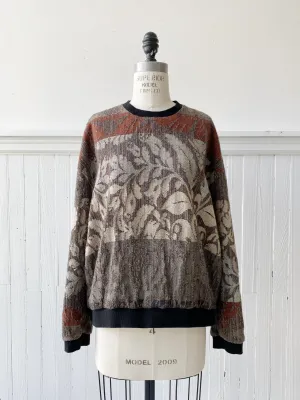 hyde hall merino wool jacquard sweatshirt