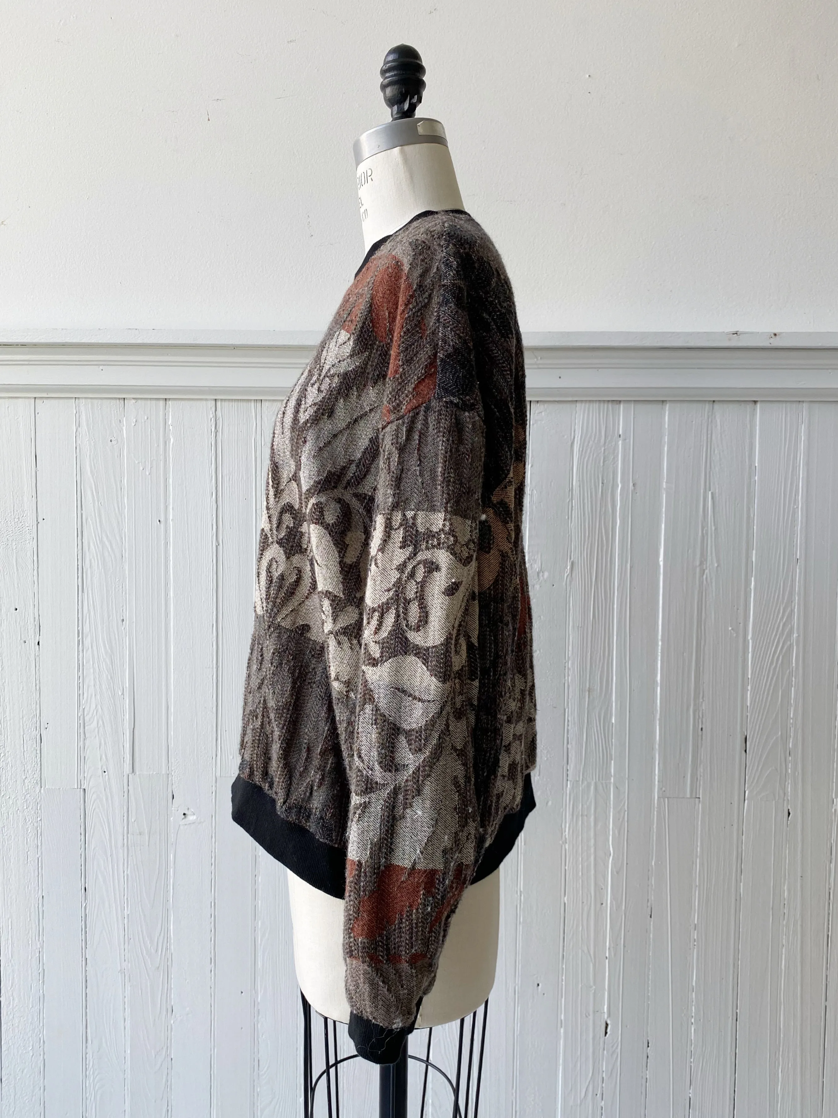 hyde hall merino wool jacquard sweatshirt