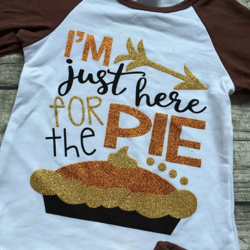 I'm just here for the pie Sequin Outfit