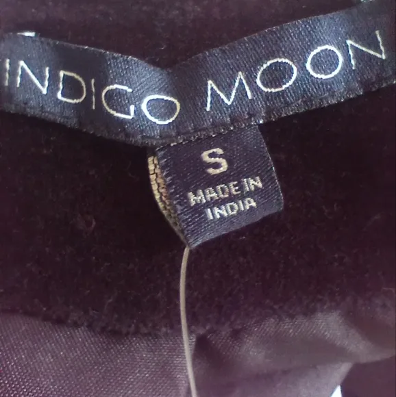 Indigo Moon Black Velveteen Beaded, Sequined &amp; Embroidered Bolero Jacket