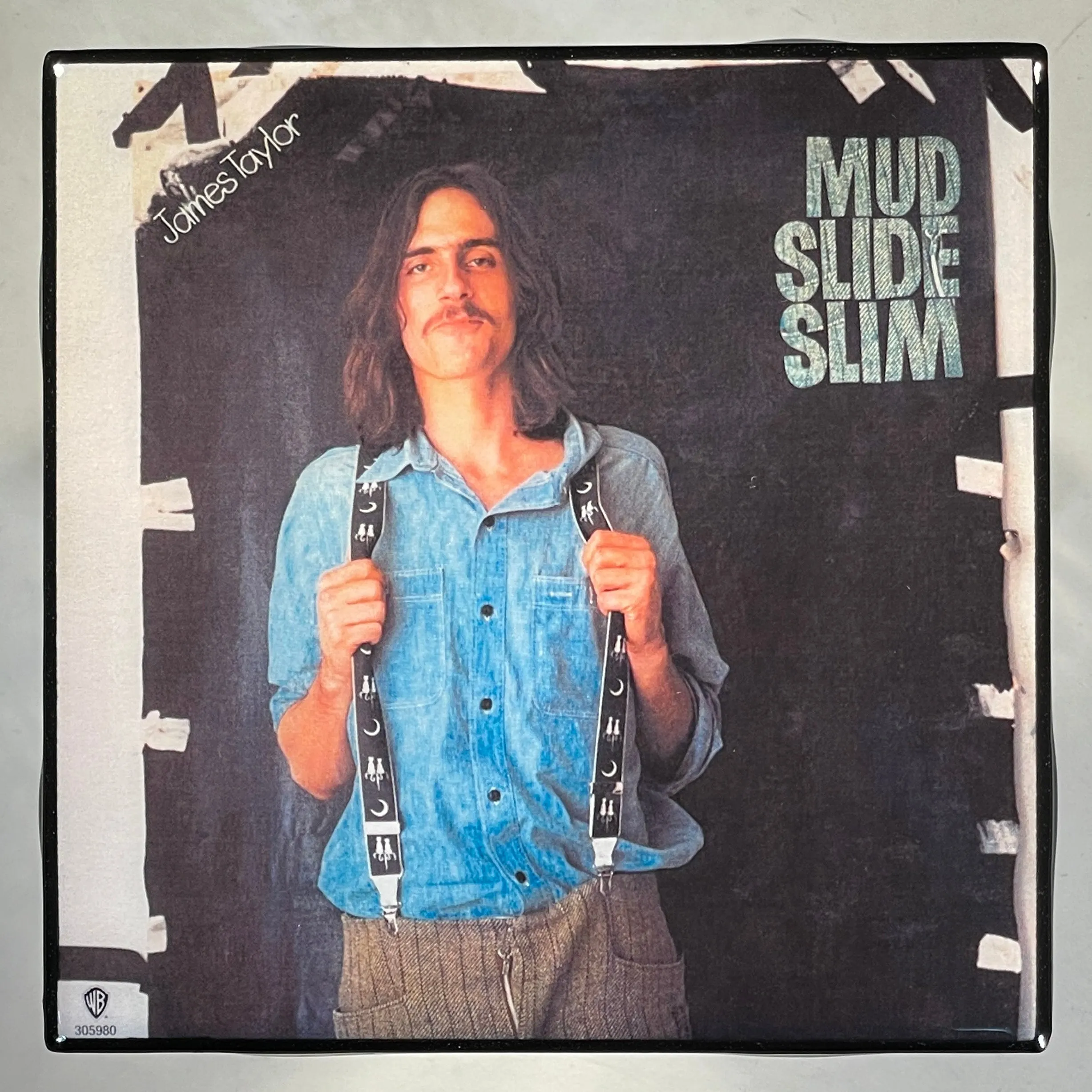 JAMES TAYLOR Mud Slide Slim Coaster Record Cover Ceramic Tile
