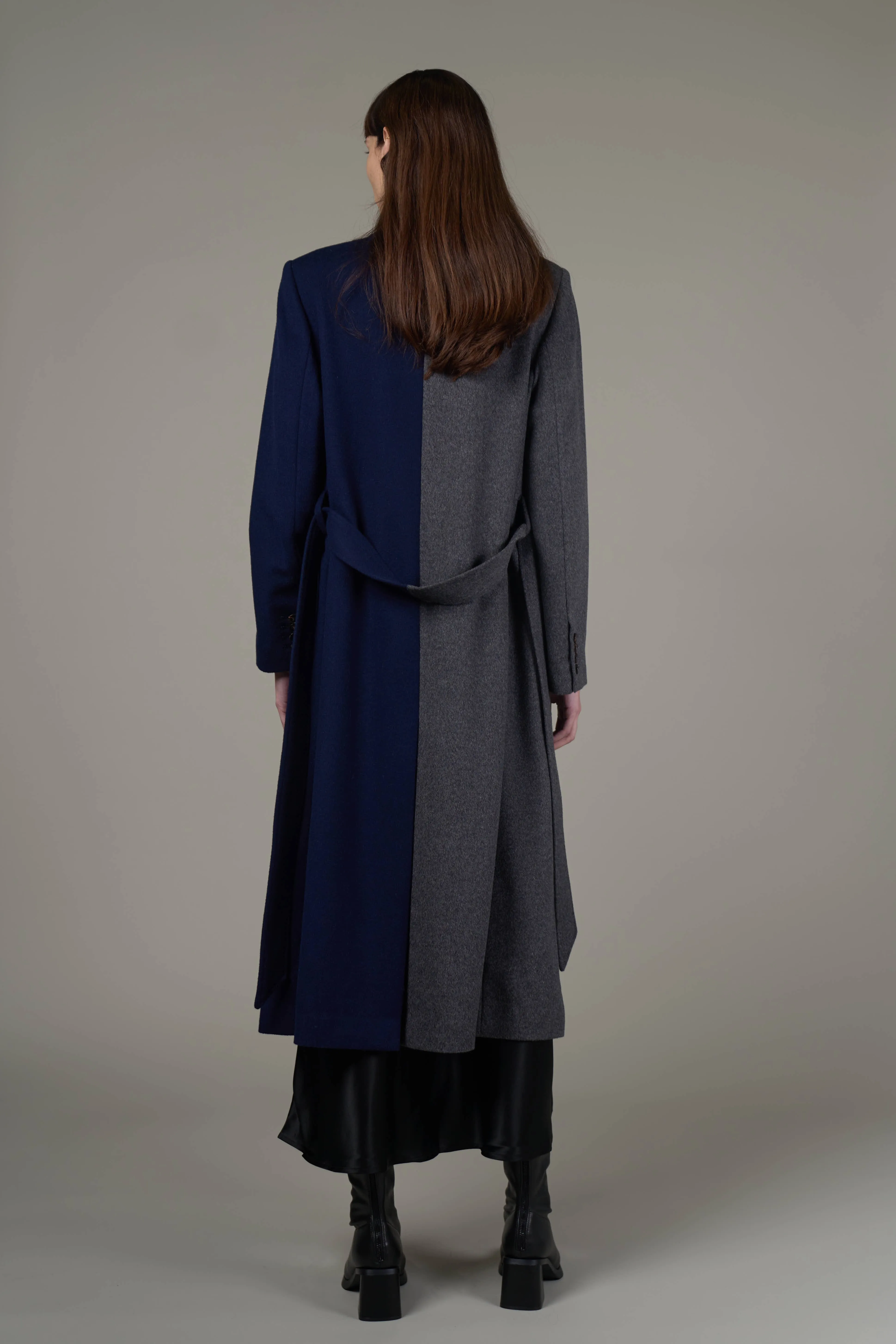 JLW001A Oslo Tailored Coat-Navy&Grey
