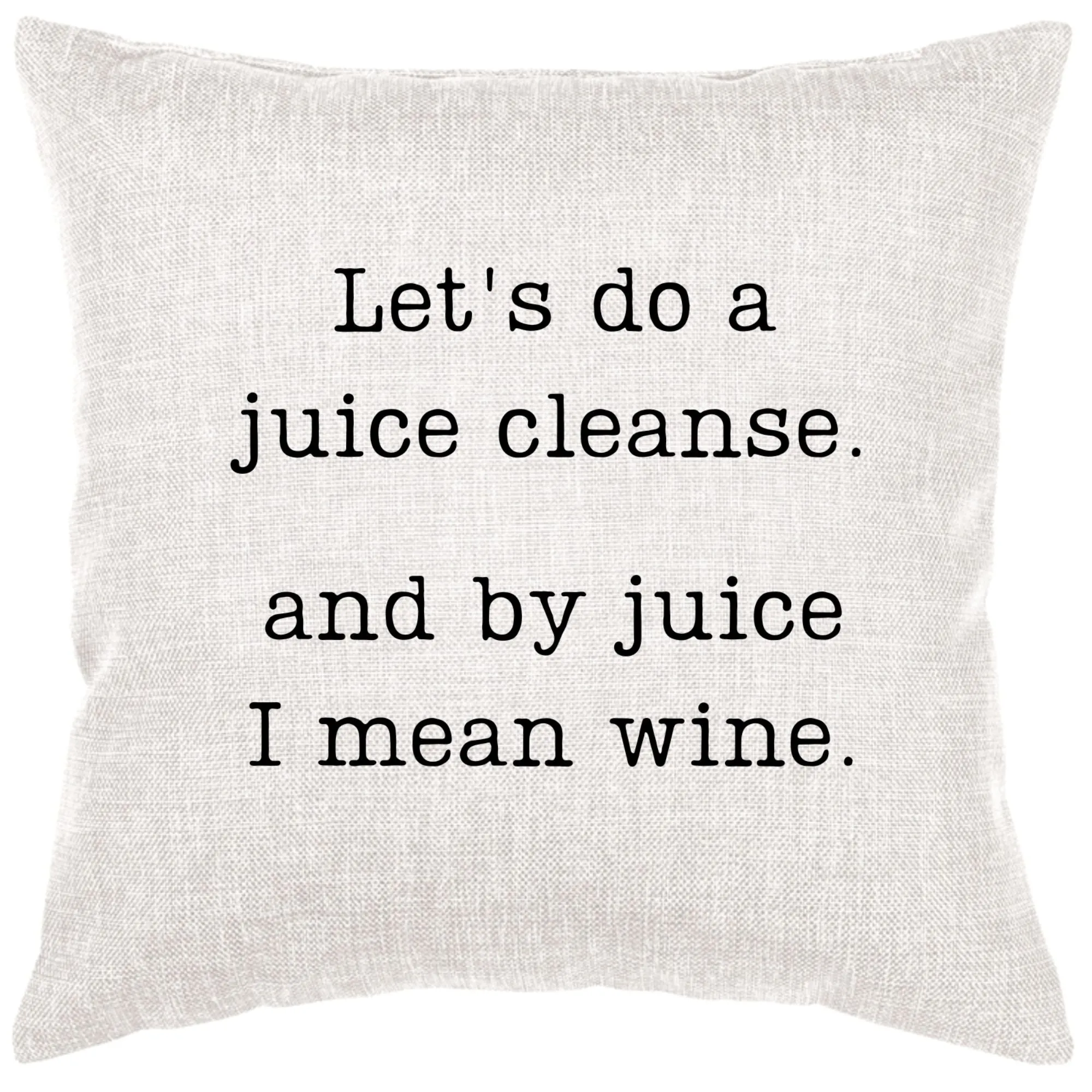 Juice Cleanse Pillow Cover