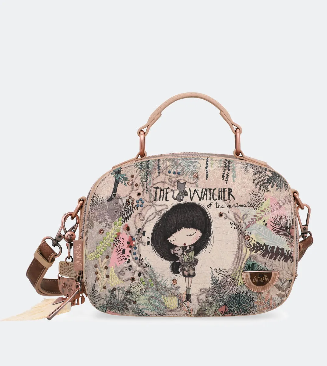 Jungle double compartment handbag