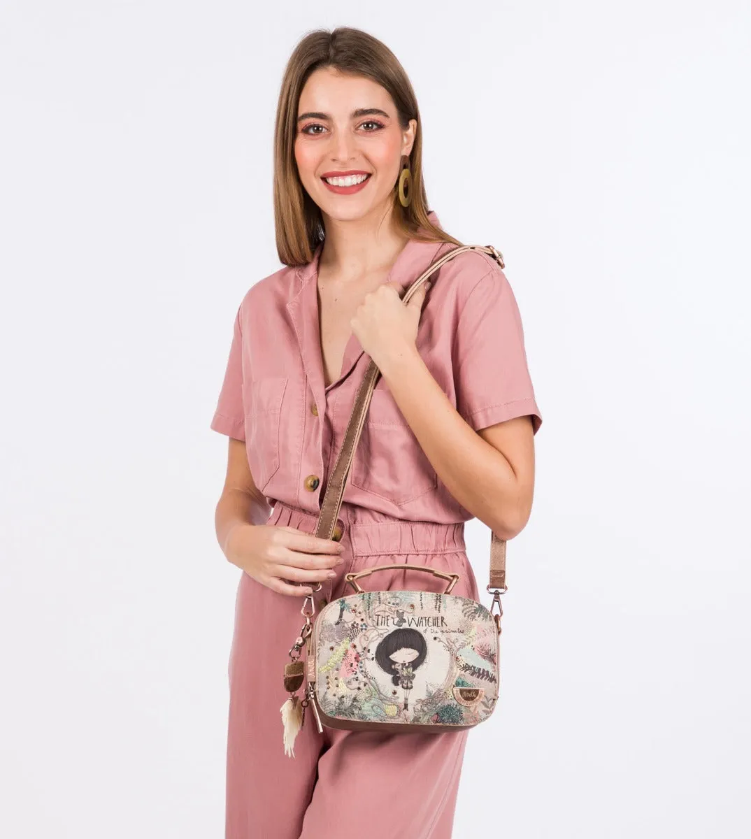 Jungle double compartment handbag