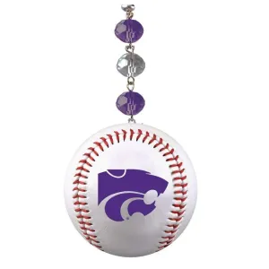 Kansas State University - BASEBALL  (set of 3)   MAGNETIC ORNAMENT