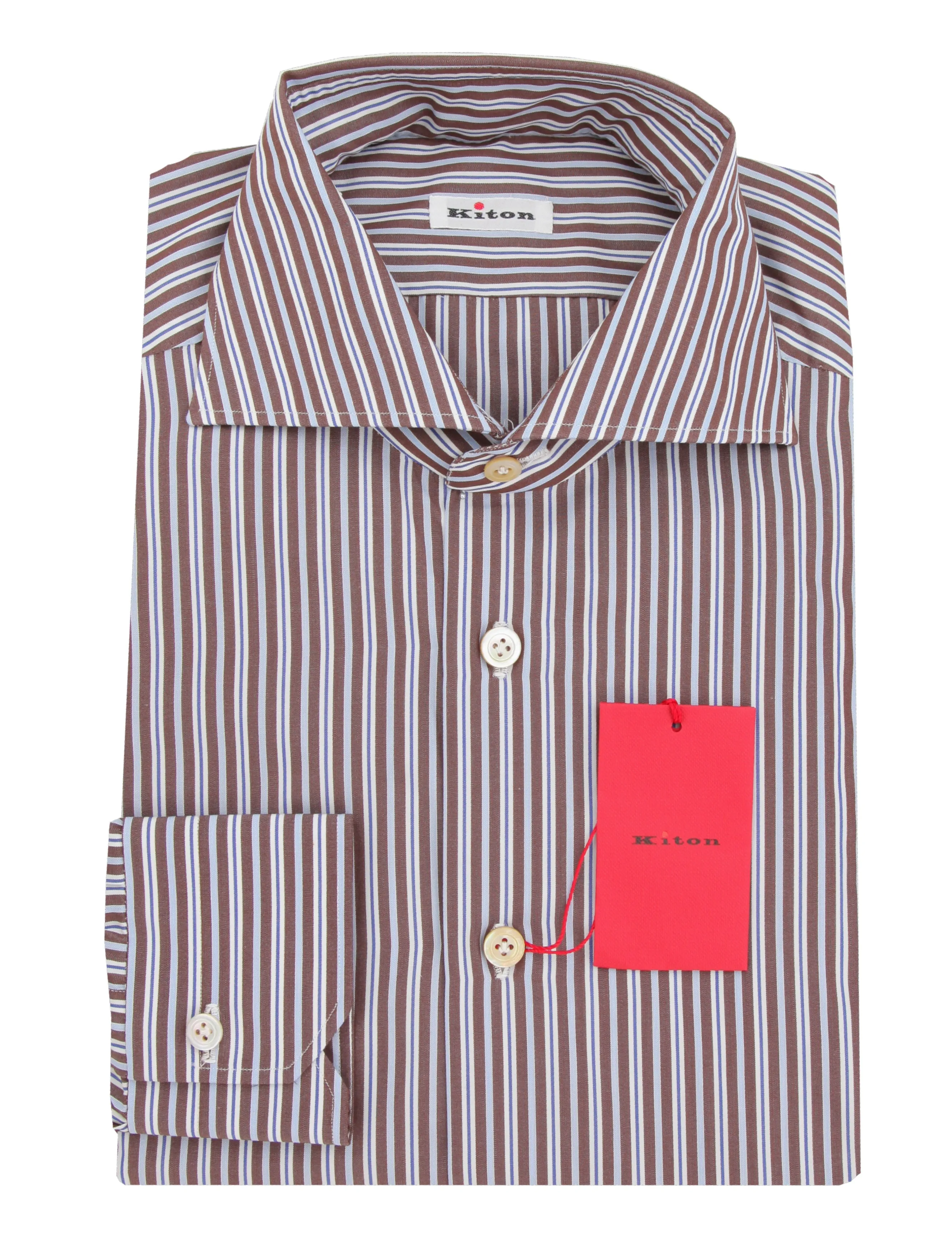 Kiton Brown Shirt - Slim