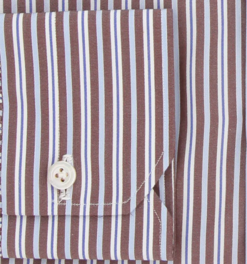 Kiton Brown Shirt - Slim