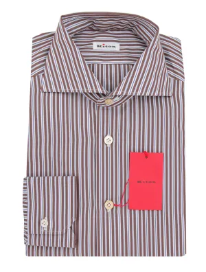 Kiton Brown Shirt - Slim