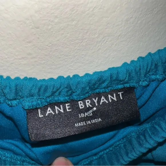 Lane Bryant Dress Off-The-Shoulder Colorblocked Maxi Size 18/20 NWT
