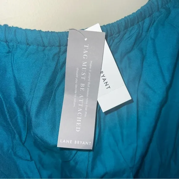 Lane Bryant Dress Off-The-Shoulder Colorblocked Maxi Size 18/20 NWT