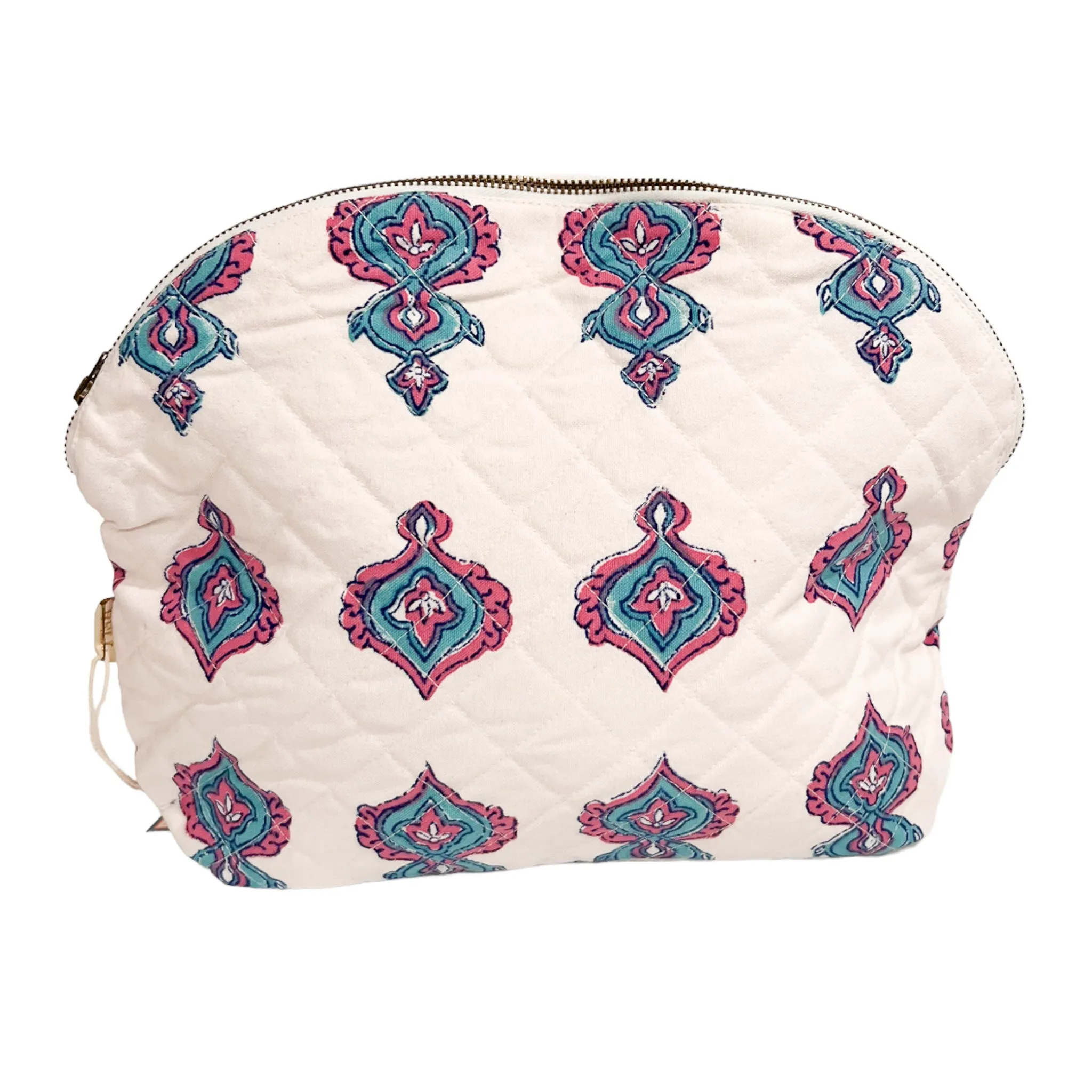 Large Quilted Clamshell Pouch