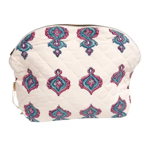 Large Quilted Clamshell Pouch