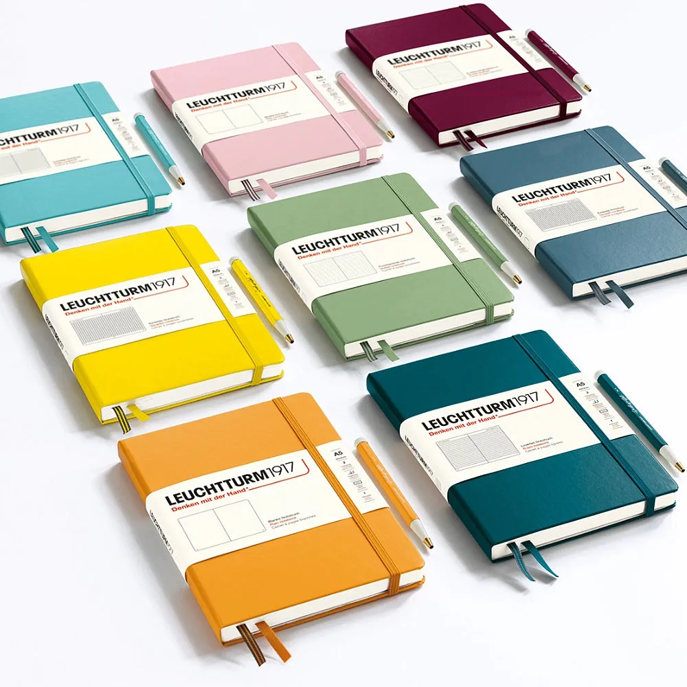 Leuchtturm 1917 Lemon Hardcover Squared Medium A5 Notebook