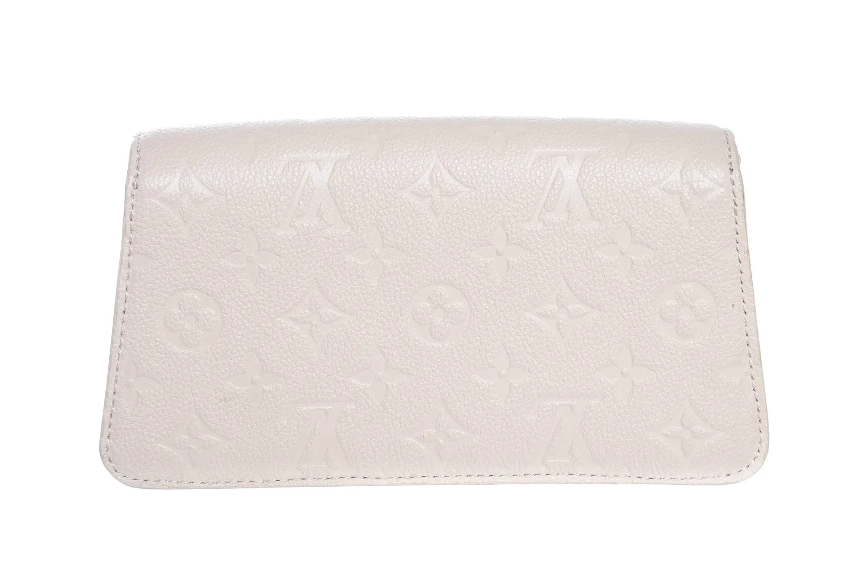 Louis Vuitton Cream Monogram Metis Wallet on Chain Handbag